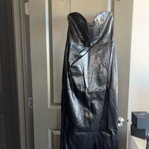 Fashion Nova Black Strapless Dress